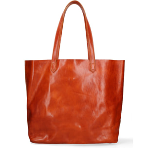 Borsa a mano da donna - Modello False - 100% pelle di vacchetta - 35.0 x 45.0 x 11.0 cm