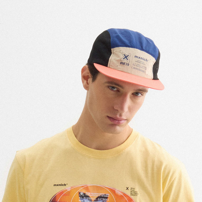 Gorra MUNICH airy streetwear de poliéster tricolor