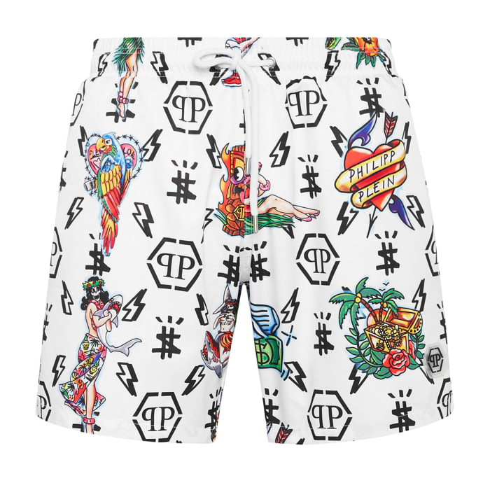 PHILIPP PLEIN Swim Trunks HAWAII