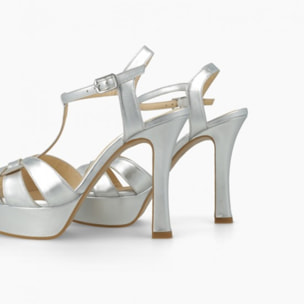 SANDALIAS PLATEADAS TARAN