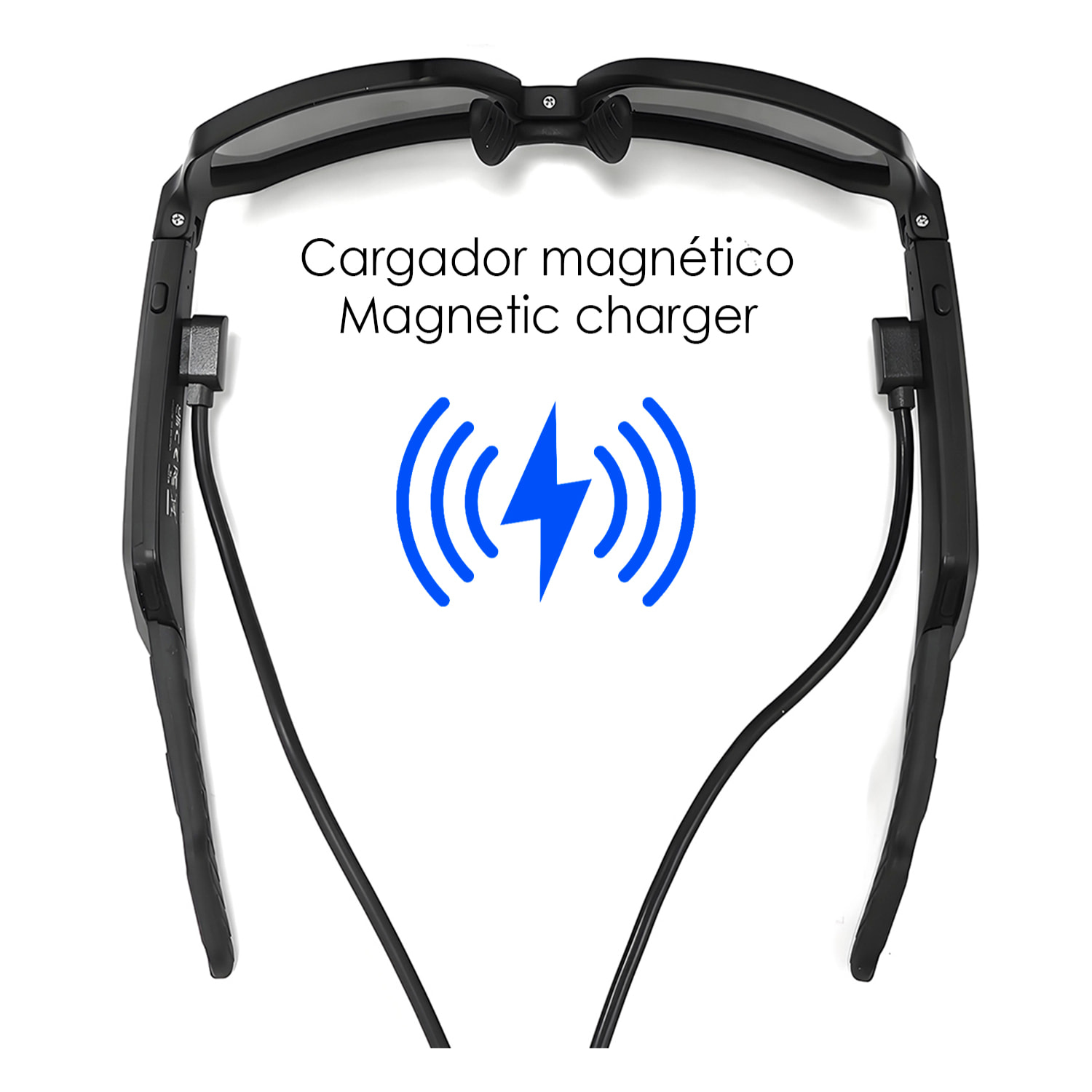 Occhiali sportivi intelligenti QY PRO 5. Assistente vocale intelligente, traduzione in tempo reale di oltre 100 lingue, controllo della musica/chiamate e lenti UV400.