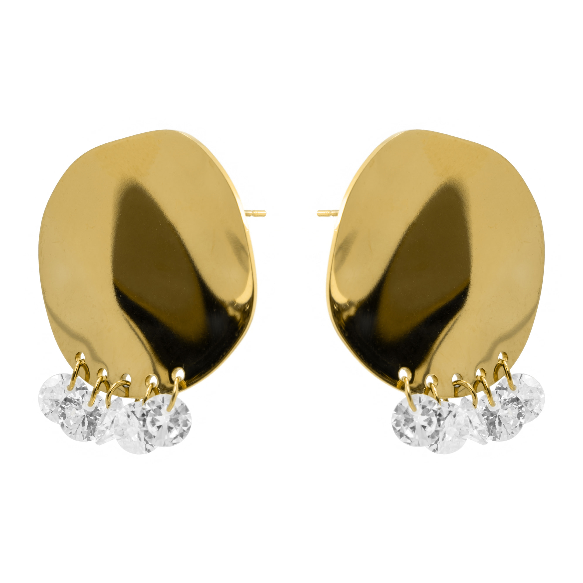 Pendientes Oma acabado oro amarillo 18k