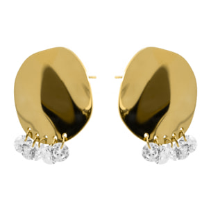 Pendientes Oma acabado oro amarillo 18k
