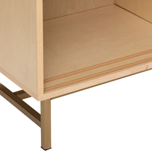 Buffet 2 portes "Rayo" cannage rotin 100x79cm