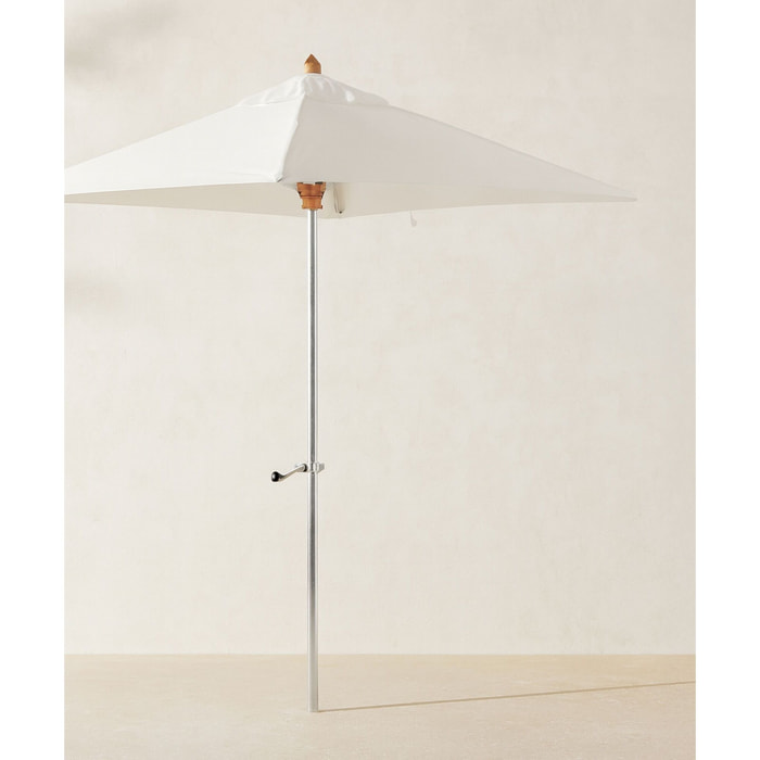 Parasol en aluminium et toile blanc 200cm COMETE