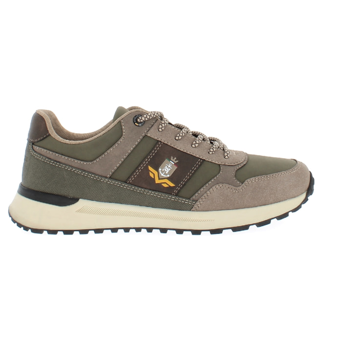 Armata di Mare Scarpe Uomo Sneakers Casual Stringate con Soletta Rimovibile in Memory Foam AMU W24L631 Khaki
