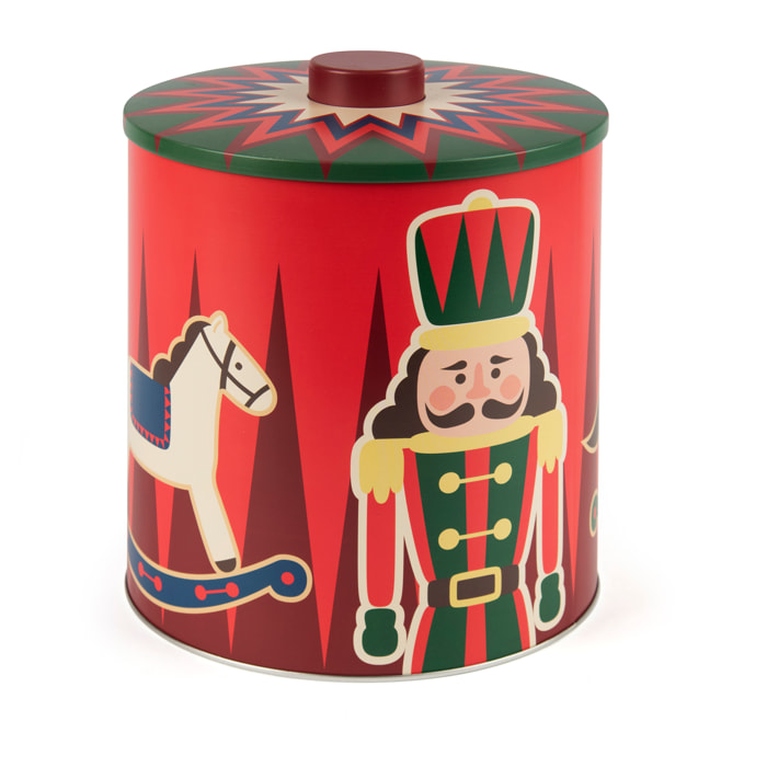 Boîte à biscuits Excelsa - Vintage Christmas, Métal Rouge