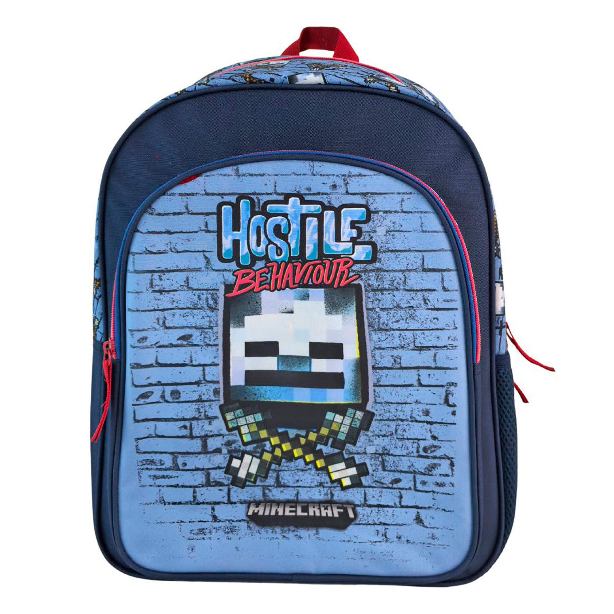 Minecraft Comportamento Ostile Zaino Primario con doppio compartimento adattabile al carrello.