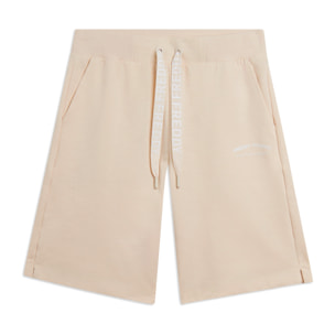 Pantaloni Corti con Spacchi Laterali in Tessuto Fiammato