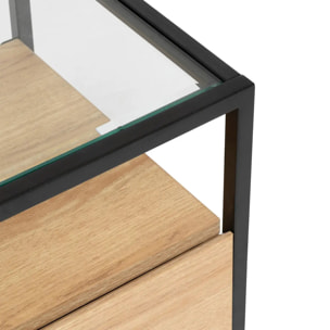 Meuble tv 3 tiroirs "Aldea" beige 160x50x40cm