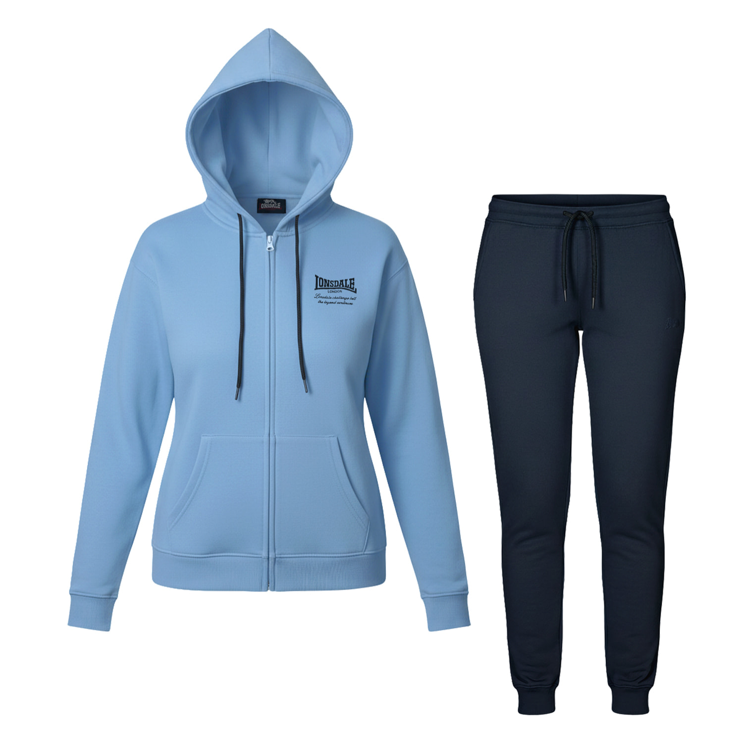 Tuta Donna LONSDALE Cotone Felpato Cappuccio