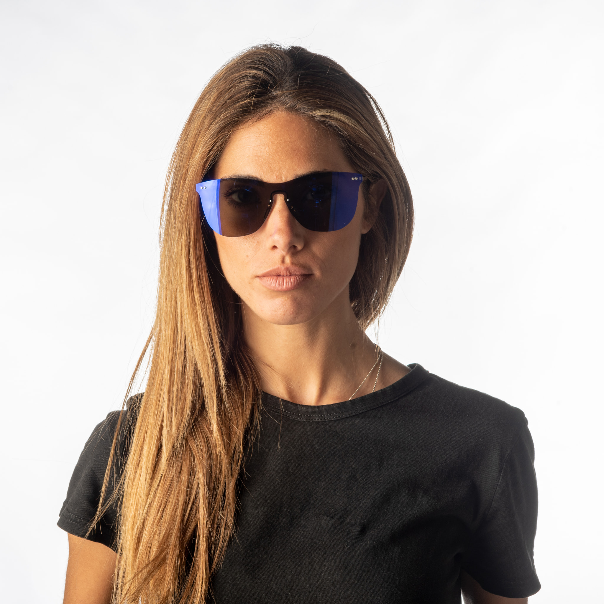 Gafas de sol PALO ALTO ARLES - Azul oscuro espacial / Azul oscuro espacial y patillas metálicas doradas