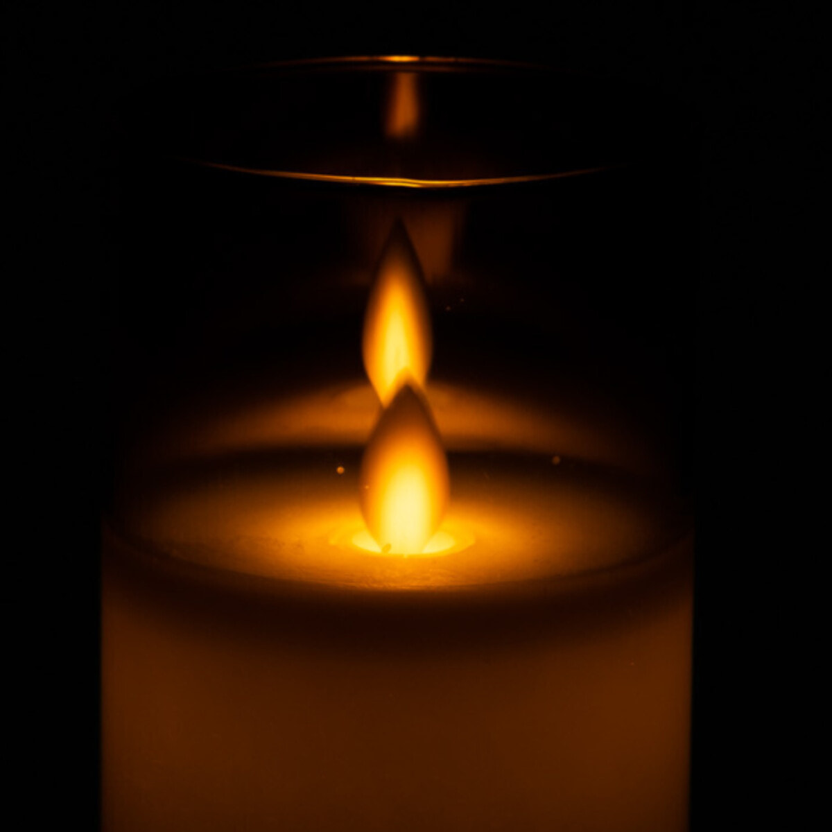 J-Line lampe Brillante - verre - gris - small - LED