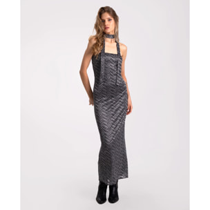 Vestido de tubo palabra de honor.