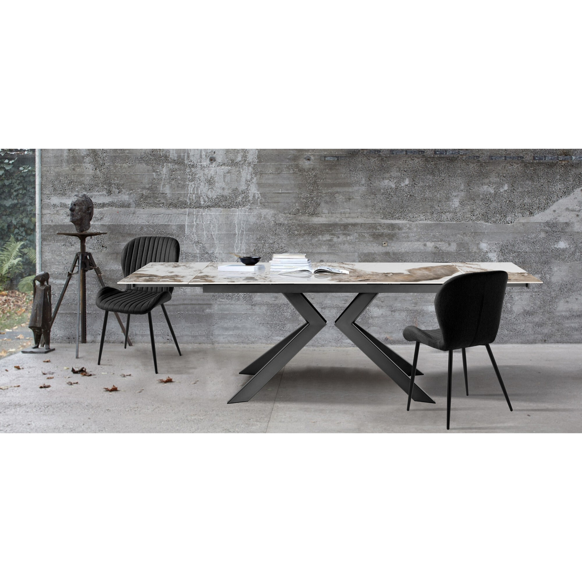 Tomasucci Table extensible STAR ONICE GREY