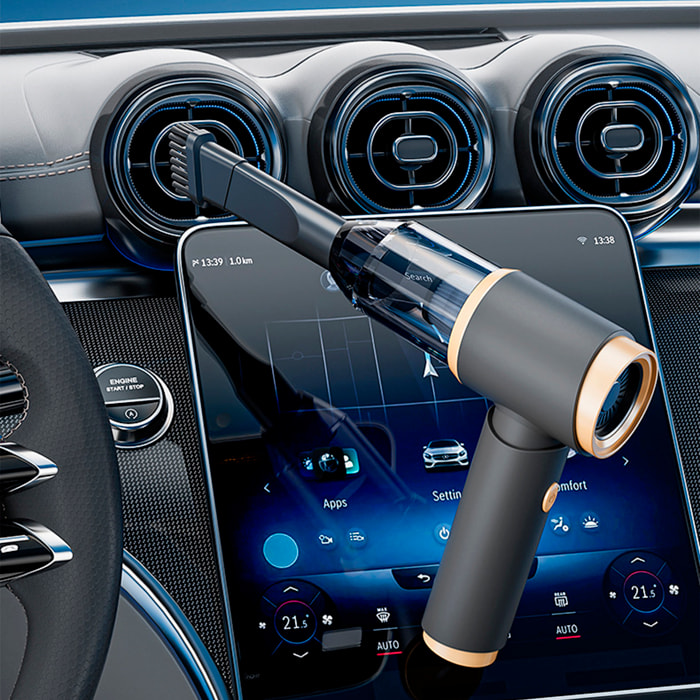 Aspirapolvere e soffiatore a mano 5 in 1, con 5.000 pa, batteria da 2000mAh.