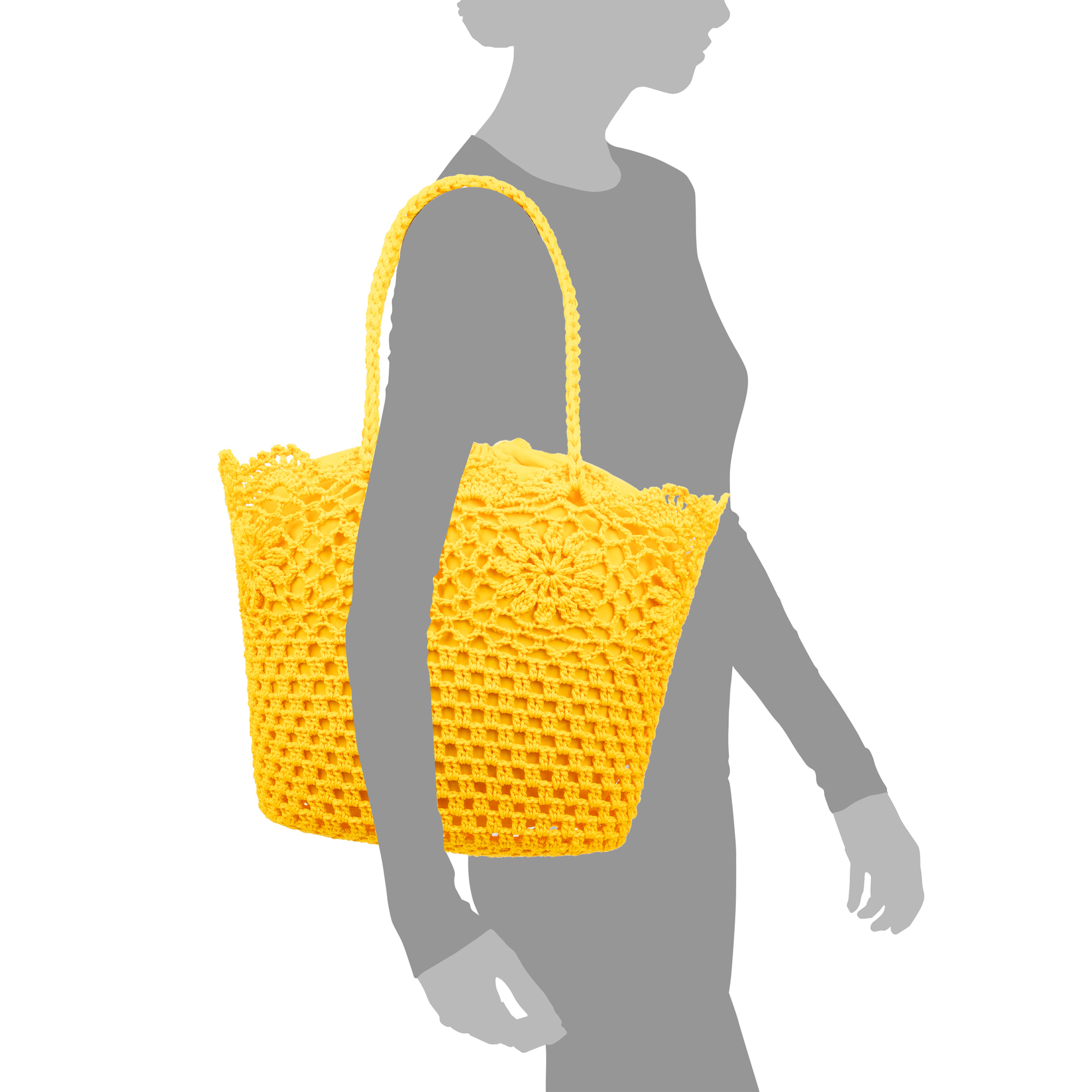 Zerba borsa a spalla donna. Realizzata in cotone.