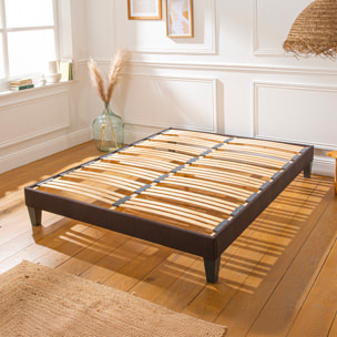 Sommier en Kit | 1 Place | Tissu Gris Anthracite