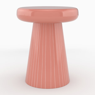 Table d'appoint ronde en métal rose D40 cm - Adélie