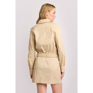 Kocca - Giubbino con zip Donna, Tinta unita, Colletto di camicia