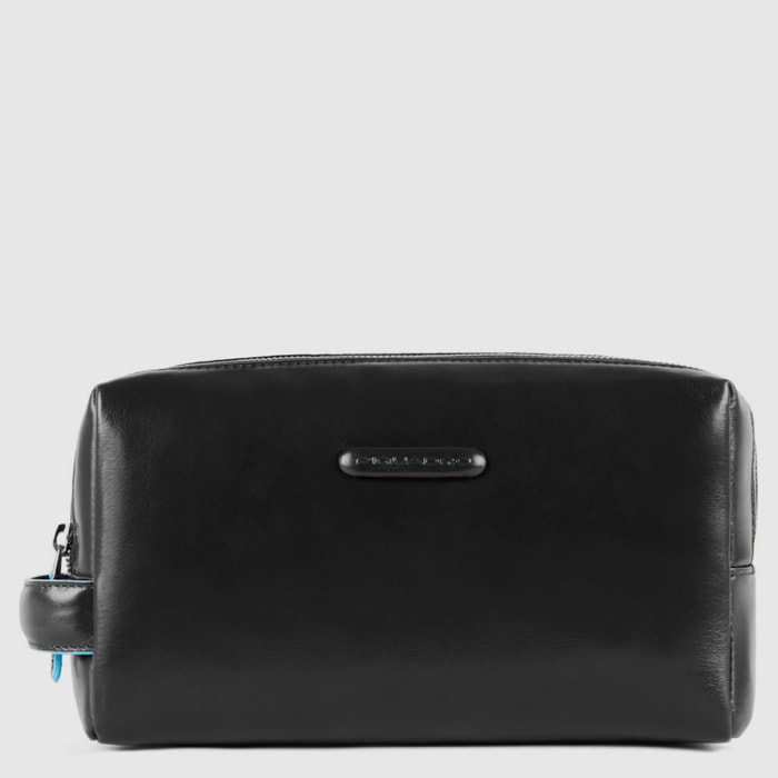 Piquadro Beauty case in pelle a due scomparti