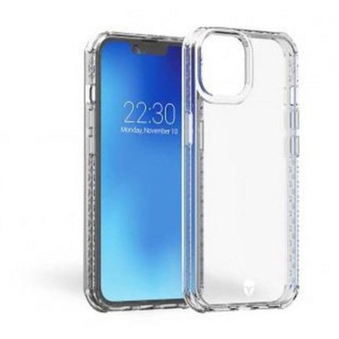 Coque FORCE CASE iPhone 14 et iPhone 13 transparente