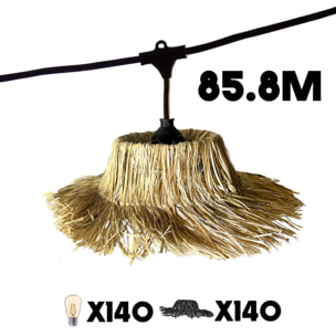 Guirlande connectable TAHITI 140 ampoules E27 85.8M