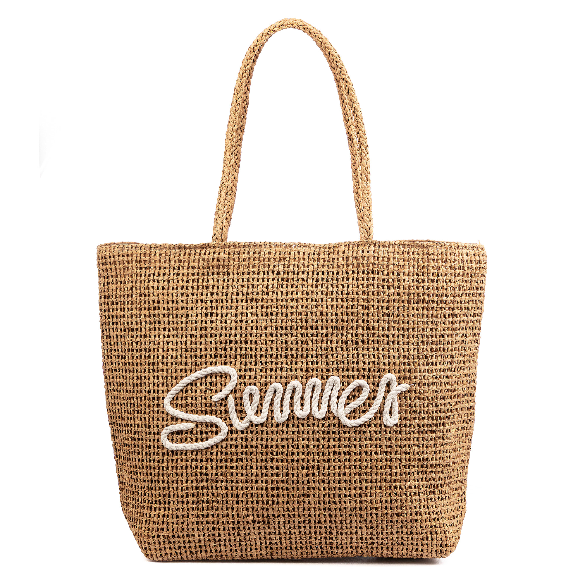 Bergeggi Bolso shopper Mujer. Fabricado en paja trenzada diseño "Summer"