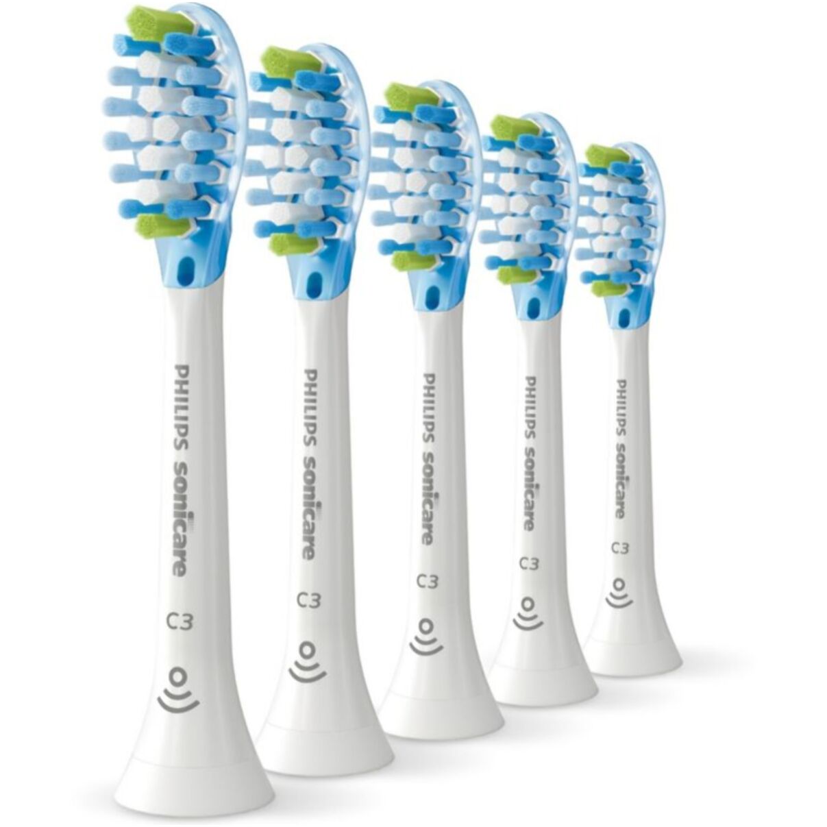 Brossette dentaire PHILIPS Sonicare lot de 5 - HX9045/87 white Premium Plaque Defence C3