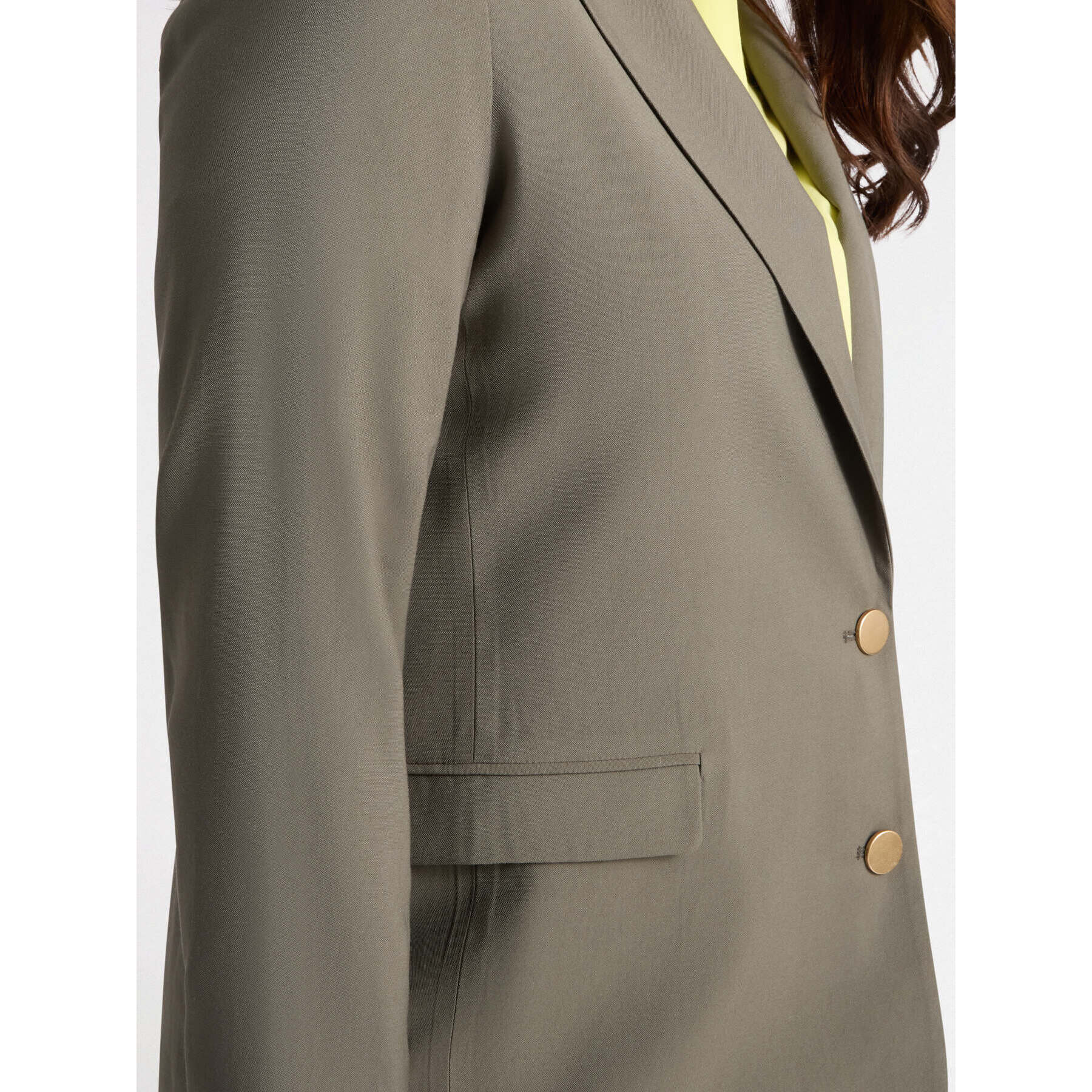 Fiorella Rubino - Blazer con bottoni - Verde militare