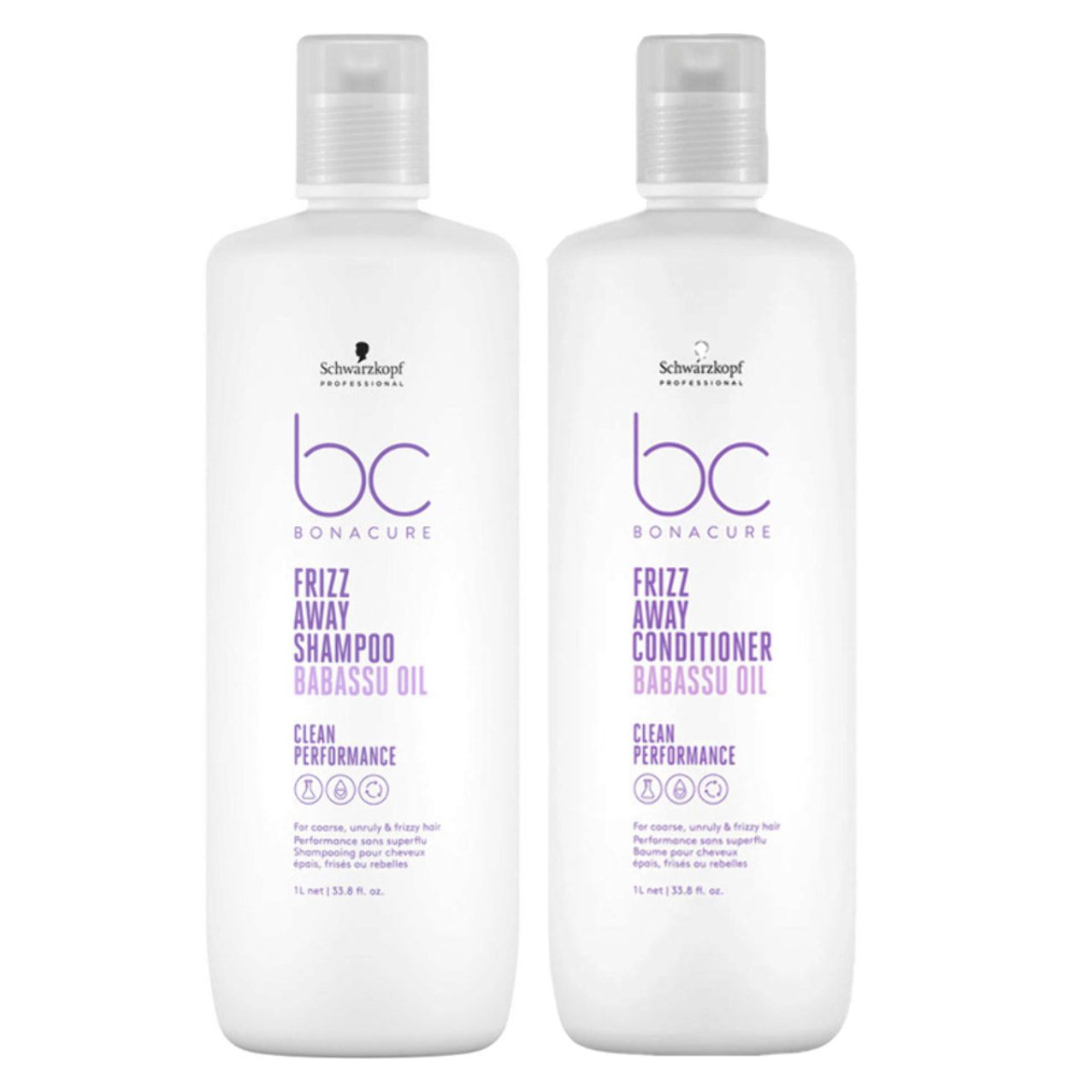 SCHWARZKOPF Kit BC Bonacure Frizz Shampoo 1000ml + Conditioner 1000ml