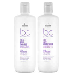 SCHWARZKOPF Kit BC Bonacure Frizz Shampoo 1000ml + Conditioner 1000ml
