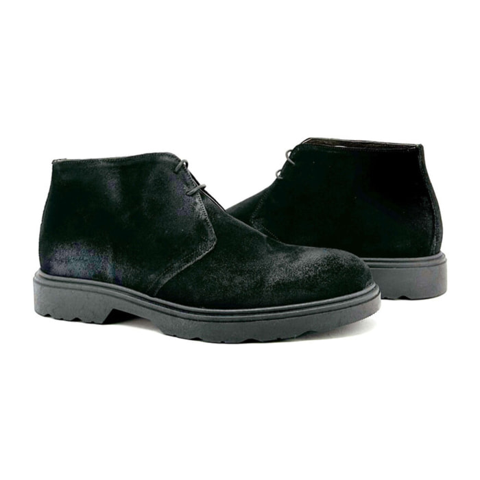 Botin para Hombre - Duca di Morrone Fabio Suede Black