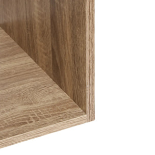 Étagère 2 cases "Mix N' Modul" effet bois naturel