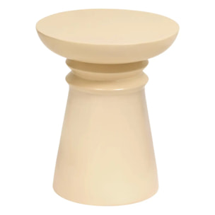 Table d'appoint Jaya ronde D.38cm blanc