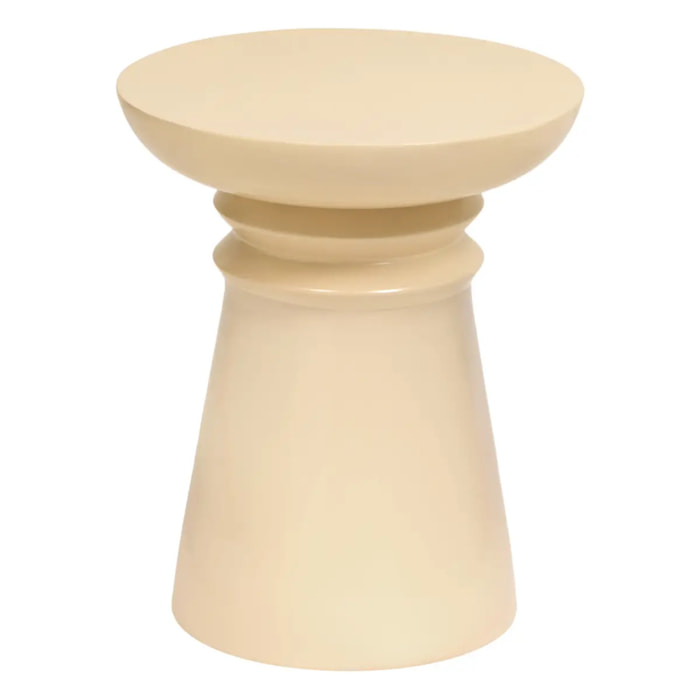 Table d'appoint Jaya ronde D.38cm blanc