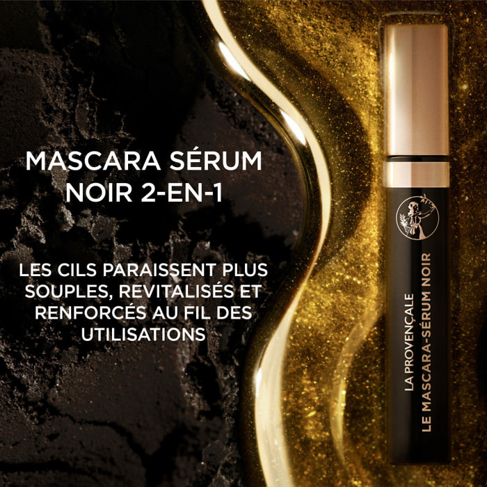 La Provençale Bio Mascara Sérum Noir 2-en-1 Longeur et Soin 9,7ml