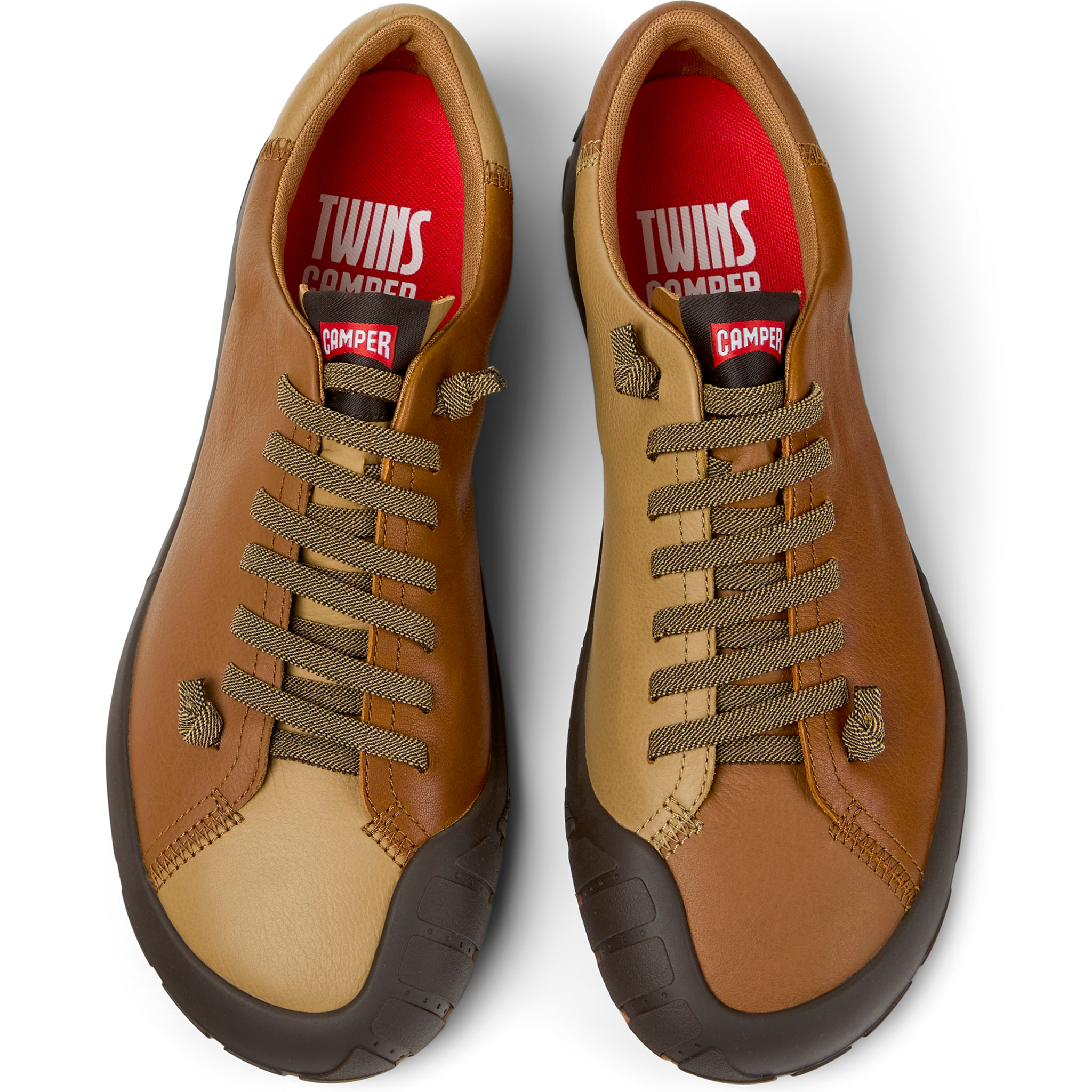 Zapatillas - CAMPER Peu Path+ Twins - Marron - Cuero liso