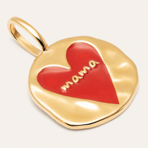 Charm Mamá Lovely Heart Placcato Oro