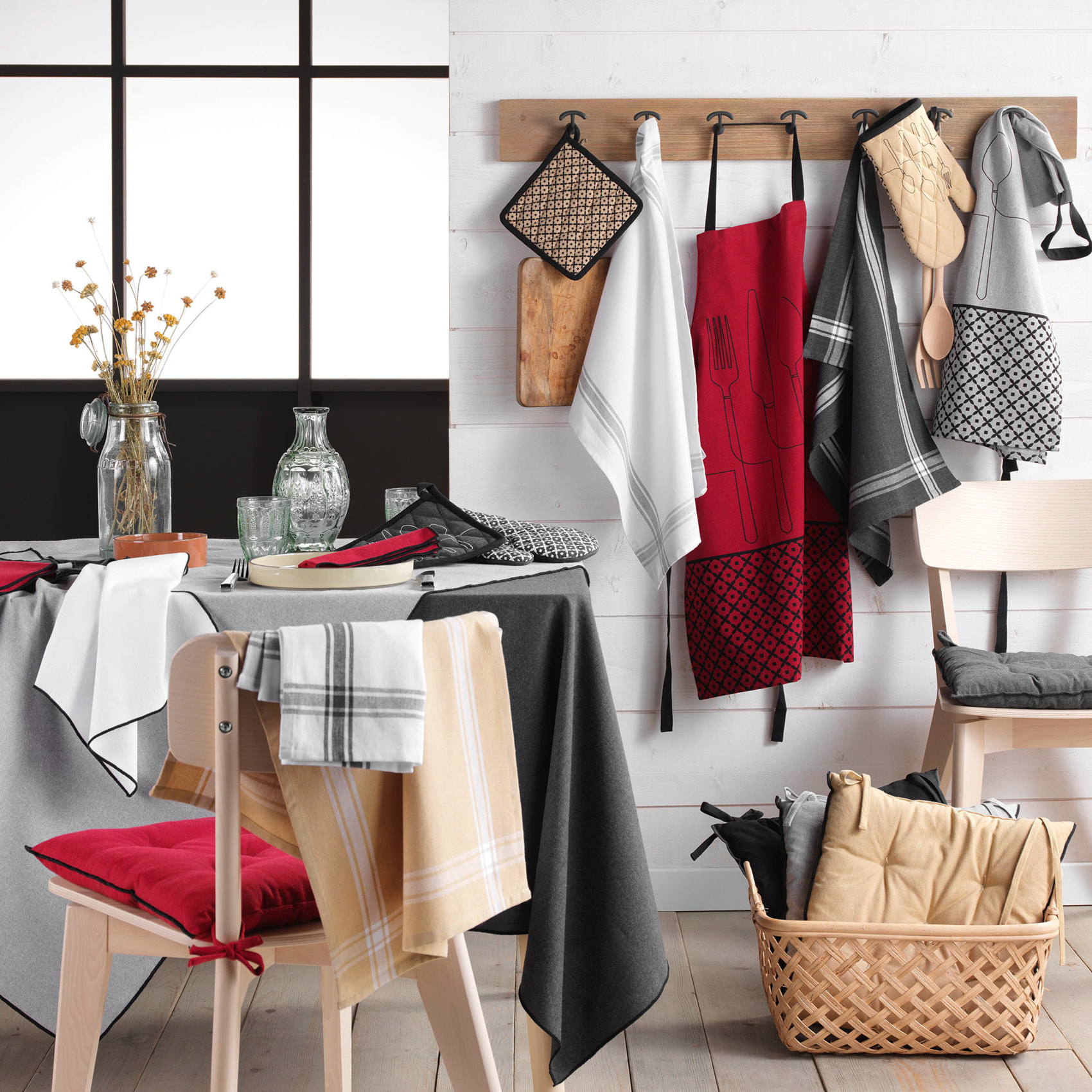 Nappe bourdonnée en coton recyclé - Blanc