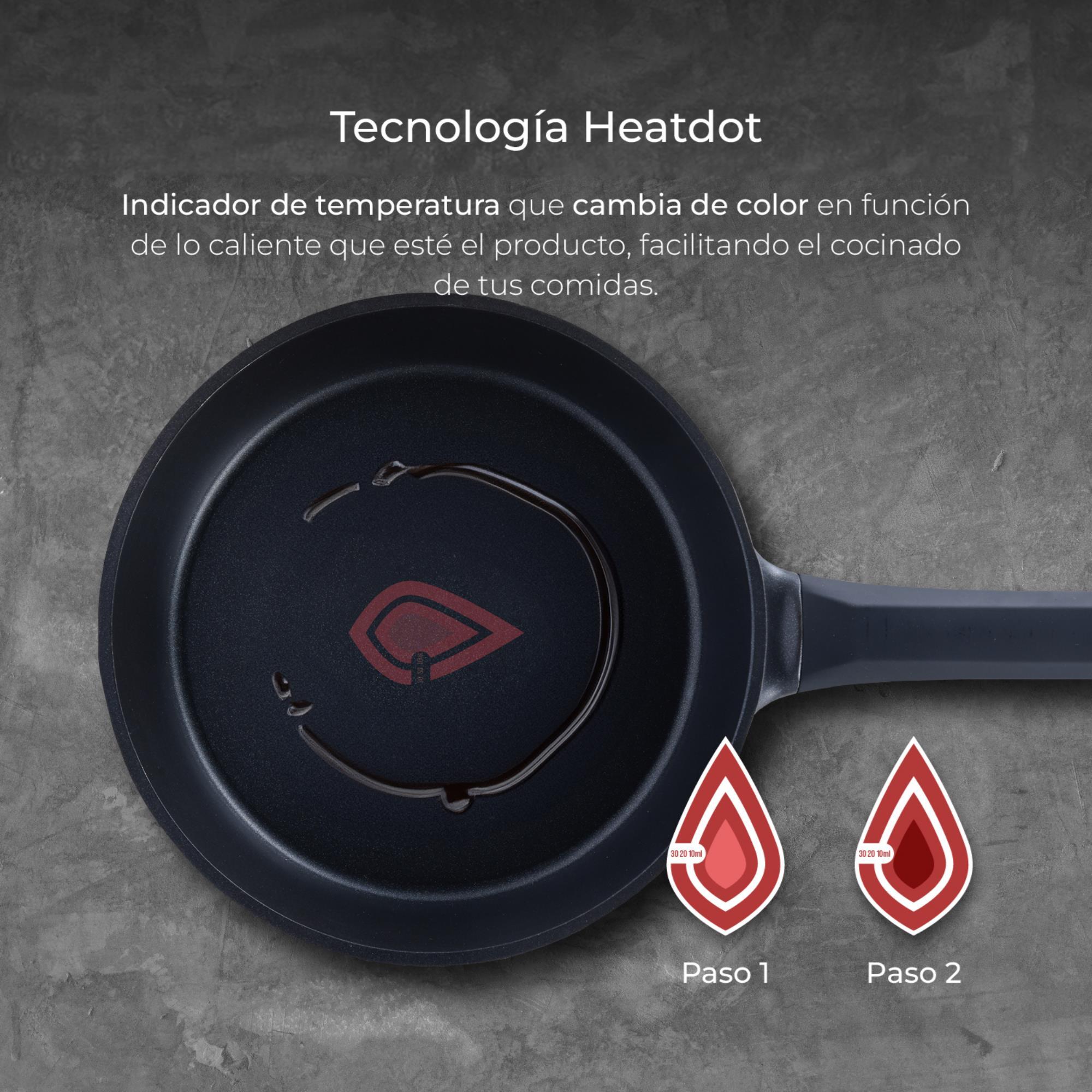 Juego de 3 Sartenes Ø20Ø24Ø28cm en Aluminio fundido con revestimiento antiadherente y mango Soft Touch GASTRO REECO MasterPRO