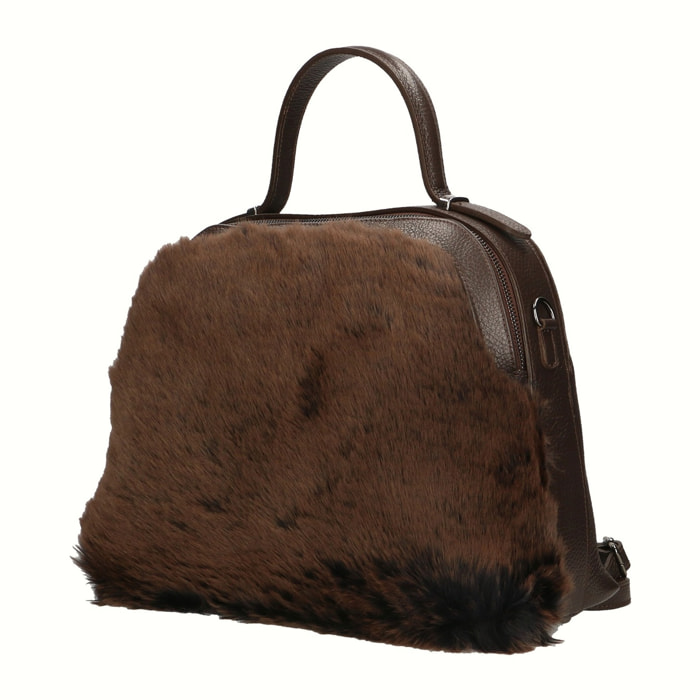 Borsa a mano da donna - Modello Aponia - Vera pelle - 33.0 x 28.0 x 12.0 cm