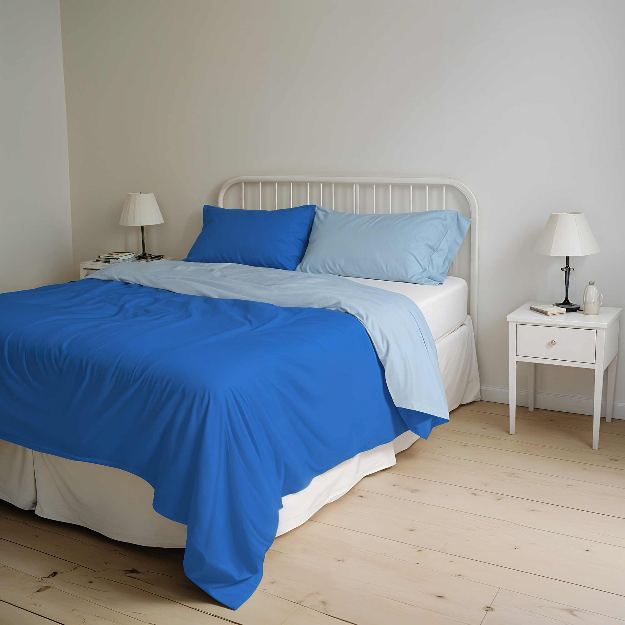 PARURE COPRIPIUMINO NATURAL COLOR MATRIMONIALE - 100% COTONE MADE IN ITALY