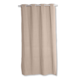 Rideau en coton recyclé  - Effet chiné - Naturel