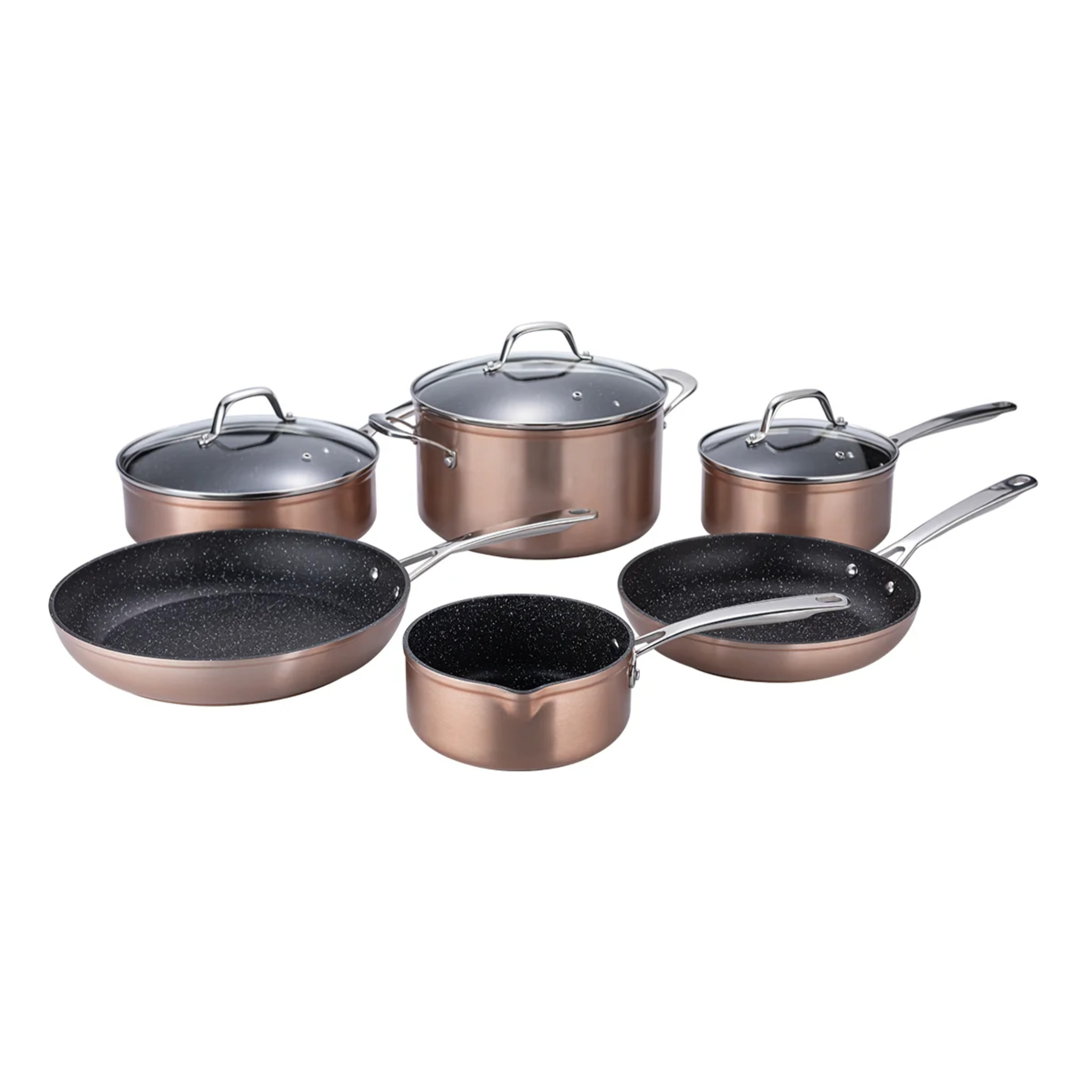 Set de 9 pièces en aluminium