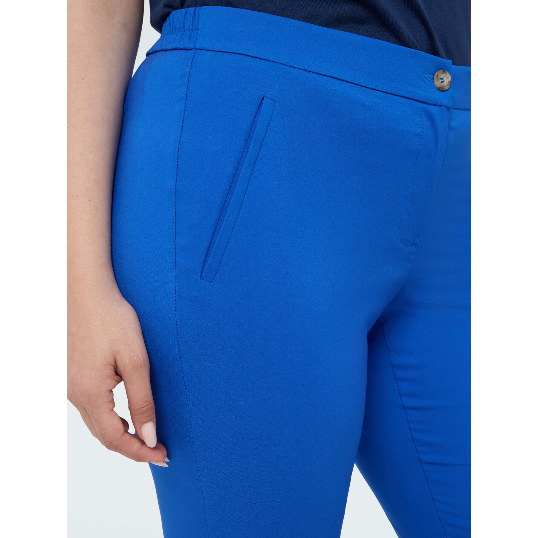 Fiorella Rubino - Pantalones modelo New York - Azul aciano