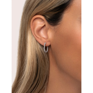 Orecchino Dana Dots in Acciaio