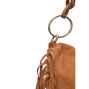 Borsa a tracolla Anna Luchini Cammello