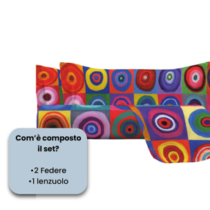 PARURE LETTO SOGNI D'AUTORE, Stampa Digitale, 100% Cotone - 64