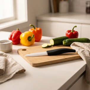 Couteau de cuisine avec lame en céramique de 7,5 cm Nirosta Céramique